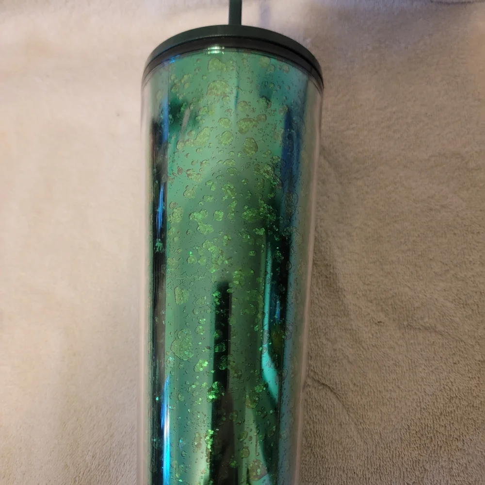 Starbucks‎ Green Glitter 24fl oz Cold Drink